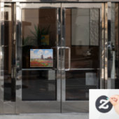 Claude Monet - Tulpenfeld in Holland Fensteraufkleber (Büro Tür)