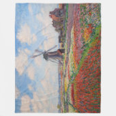 Claude Monet - Tulpenfeld in Holland Fleecedecke (Vorderseite)