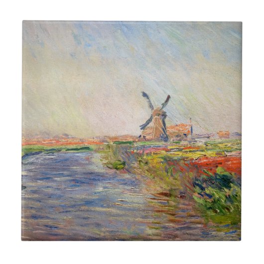 Claude Monet - Tulpenfeld in Holland Fliese (Vorderseite)