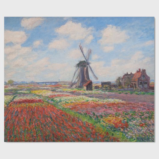 Claude Monet - Tulpenfeld in Holland Geschenkpapier (Flach)