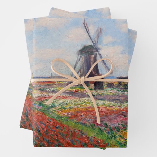 Claude Monet - Tulpenfeld in Holland Geschenkpapier Set (Beispiel)