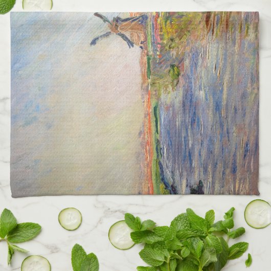 Claude Monet - Tulpenfeld in Holland Geschirrtuch (Gefaltet)