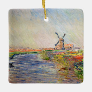 Claude Monet - Tulpenfeld in Holland Keramikornament