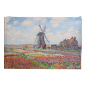 Claude Monet - Tulpenfeld in Holland Kissenbezug (Rückseite)