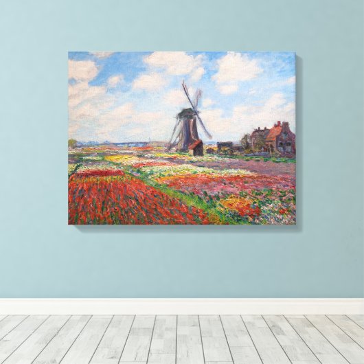 Claude Monet - Tulpenfeld in Holland Leinwanddruck (Insitu (Holzboden))