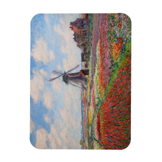 Claude Monet - Tulpenfeld in Holland Magnet (Vertikal)