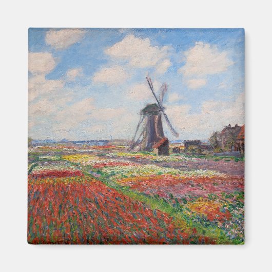 Claude Monet - Tulpenfeld in Holland Magnet (Vorne)