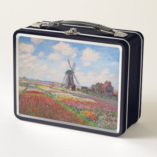 Claude Monet - Tulpenfeld in Holland Metall Brotdose (Vorderseite)
