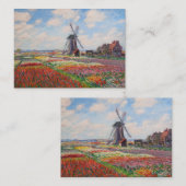Claude Monet - Tulpenfeld in Holland Mitteilungskarte (Vorne/Hinten)