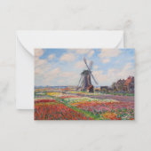Claude Monet - Tulpenfeld in Holland Mitteilungskarte (Rückseite)