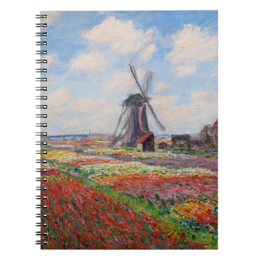 Claude Monet - Tulpenfeld in Holland Notizblock (Vorderseite)