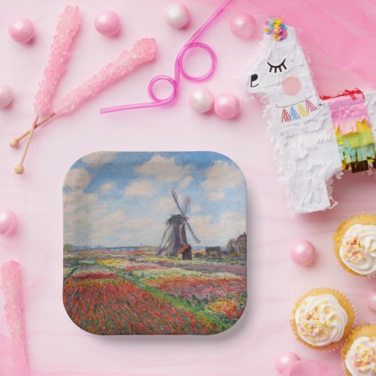 Claude Monet - Tulpenfeld in Holland Pappteller (Party)