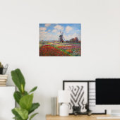 Claude Monet - Tulpenfeld in Holland Poster (Heimbüro)