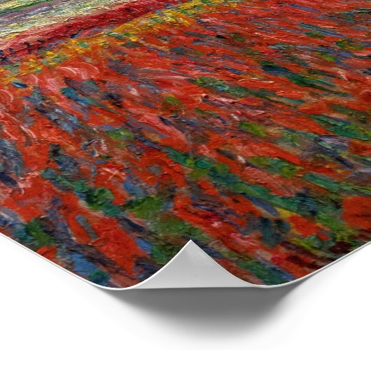 Claude Monet - Tulpenfeld in Holland Poster (Ecke)