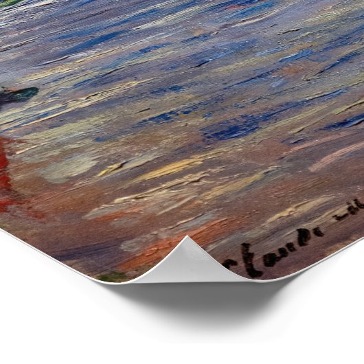 Claude Monet - Tulpenfeld in Holland Poster (Ecke)