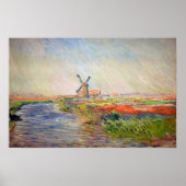 Claude Monet - Tulpenfeld in Holland Poster (Vorne)