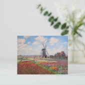 Claude Monet - Tulpenfeld in Holland Postkarte (Stehend Vorderseite)