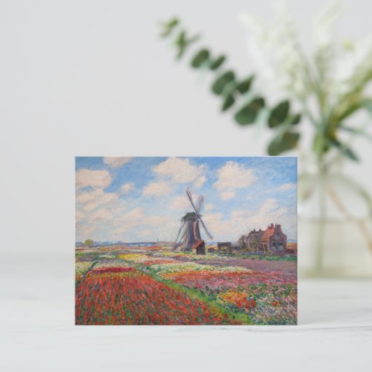 Claude Monet - Tulpenfeld in Holland Postkarte (Stehend Vorderseite)