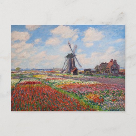 Claude Monet - Tulpenfeld in Holland Postkarte (Vorderseite)