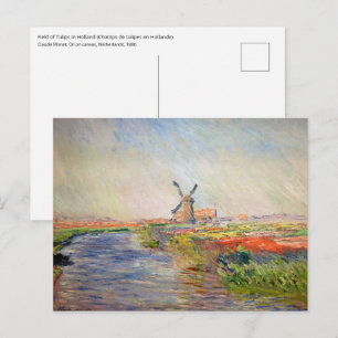 Claude Monet - Tulpenfeld in Holland Postkarte