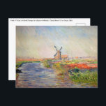 Claude Monet - Tulpenfeld in Holland Postkarte<br><div class="desc">Tulips-Feld in Holland (Champs de tulipes en Hollande) - Claude Monet,  Oil on Leinwand,  1886</div>
