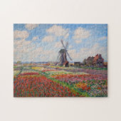 Claude Monet - Tulpenfeld in Holland Puzzle (Horizontal)