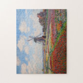Claude Monet - Tulpenfeld in Holland Puzzle (Vertikal)
