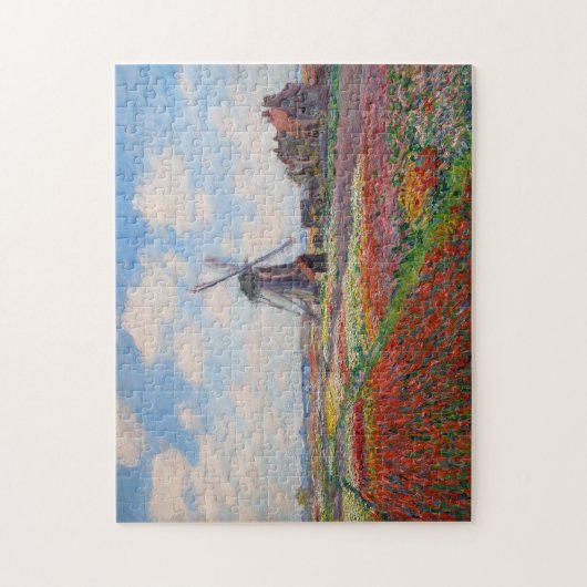 Claude Monet - Tulpenfeld in Holland Puzzle (Vertikal)