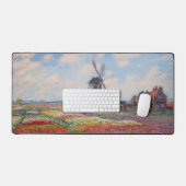 Claude Monet - Tulpenfeld in Holland Schreibtischunterlage (Tastatur & Maus)