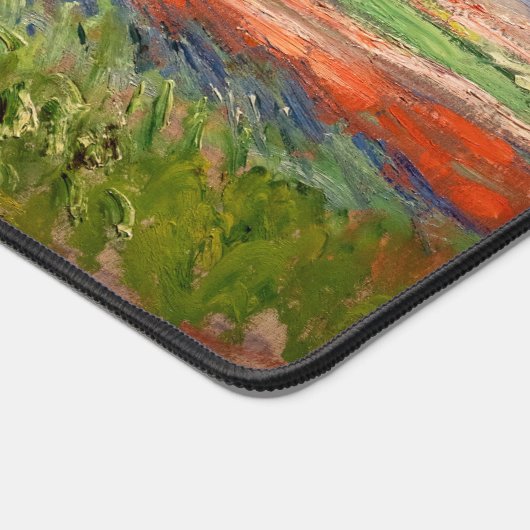 Claude Monet - Tulpenfeld in Holland Schreibtischunterlage (Ecke)