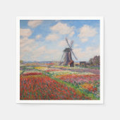 Claude Monet - Tulpenfeld in Holland Serviette (Vorderseite)