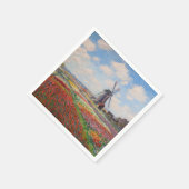 Claude Monet - Tulpenfeld in Holland Serviette (Ecke)