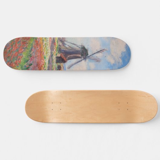 Claude Monet - Tulpenfeld in Holland Skateboard (Horizontal)