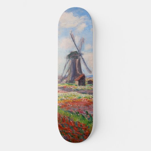 Claude Monet - Tulpenfeld in Holland Skateboard (Vorderseite)