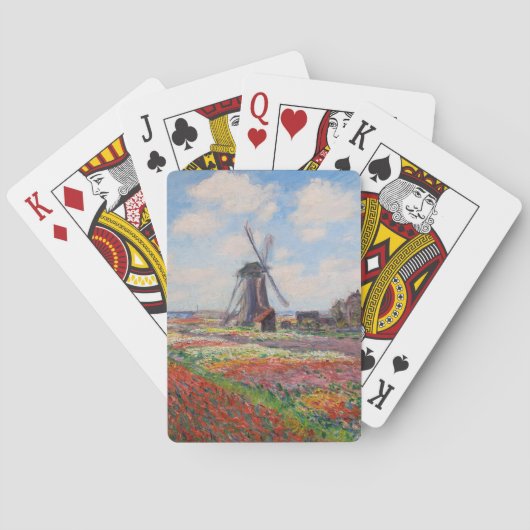 Claude Monet - Tulpenfeld in Holland Spielkarten (Rückseite)