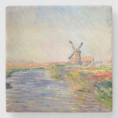 Claude Monet - Tulpenfeld in Holland Steinuntersetzer (Vorderseite)