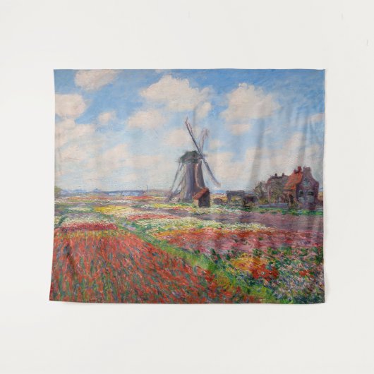 Claude Monet - Tulpenfeld in Holland Wandteppich (Vorderseite (Horizontal))