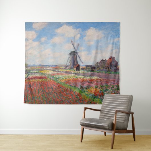 Claude Monet - Tulpenfeld in Holland Wandteppich (Beispiel (Horizontal))