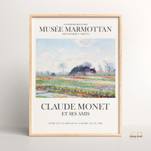 Claude Monet Tulpenfelder Kunstdruck Vintage Poster