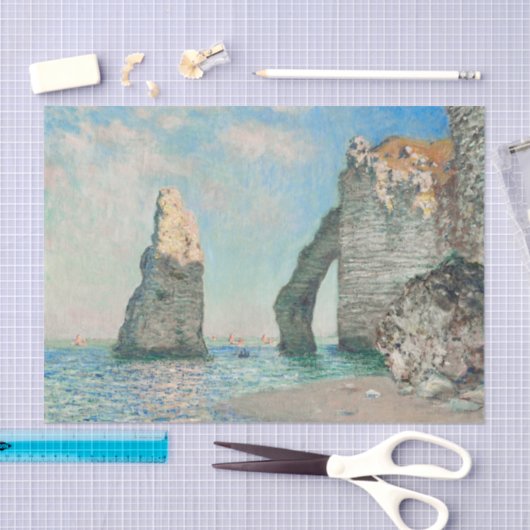 Claude Monet Turquoise Decoupage Seidenpapier (Handwerk)