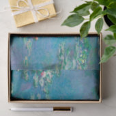Claude Monet Turquoise Decoupage Water Lilly Seidenpapier (Geschenk)