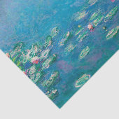Claude Monet Turquoise Decoupage Water Lilly Seidenpapier (Ausschnitt)