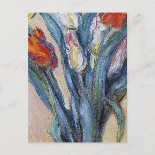 Claude Monet - Vase der Tulipen Postkarte (Vorderseite)