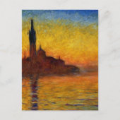 Claude Monet // Venice Twilight Postkarte (Vorderseite)