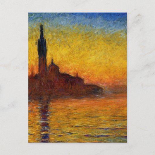 Claude Monet // Venice Twilight Postkarte (Vorderseite)