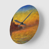 Claude Monet // Venice Twilight Runde Wanduhr (Winkel)