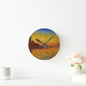Claude Monet // Venice Twilight Runde Wanduhr (Zuhause)
