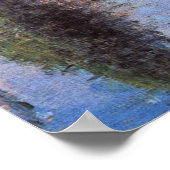 Claude Monet: Vergnügungsboote in Argenteuil Poster (Ecke)