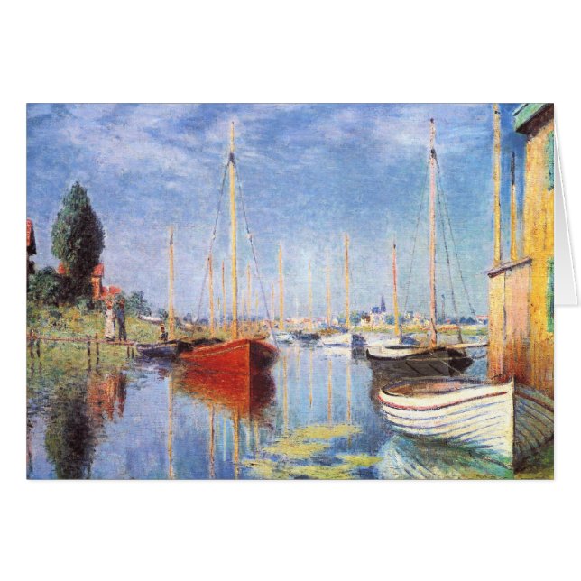 Claude Monet: Vergnügungsdampfer in Argenteuil (Vorderseite (Horizontal))