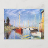Claude Monet: Vergnügungsdampfer in Argenteuil Postkarte (Vorderseite)